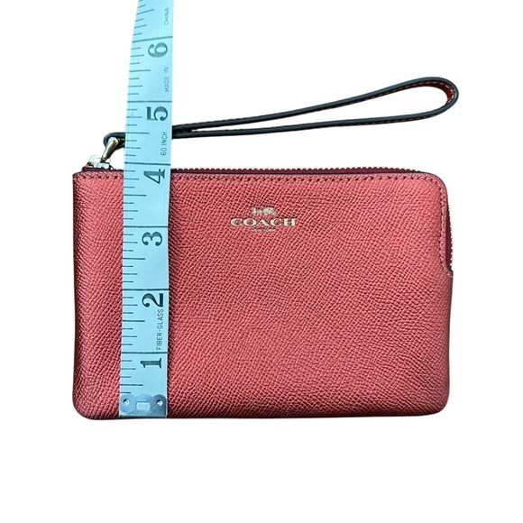 NWOT COACH Corner Zip Leather Wristlet - Picture 8 of 8